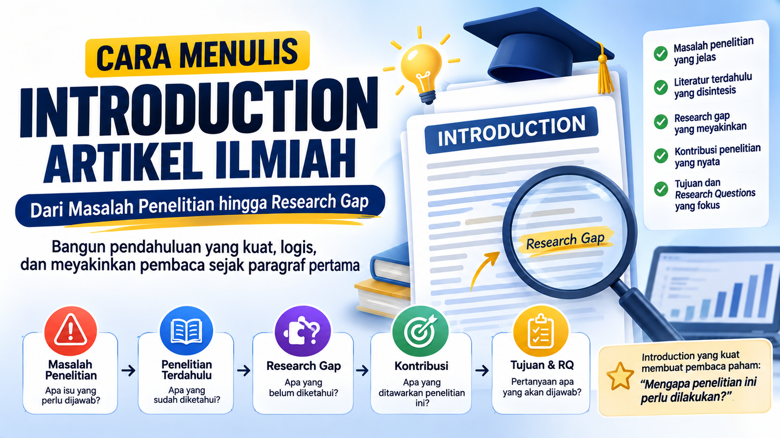 Cara Menulis Introduction Artikel Ilmiah: Dari Masalah Penelitian hingga Research Gap